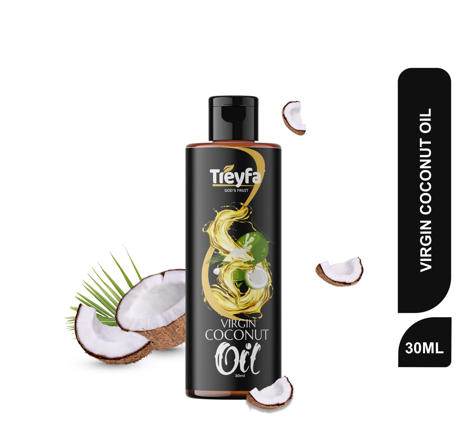Cold Pressed Virgin Coconut Oil for Hair Growth 30ML thumbnail 1