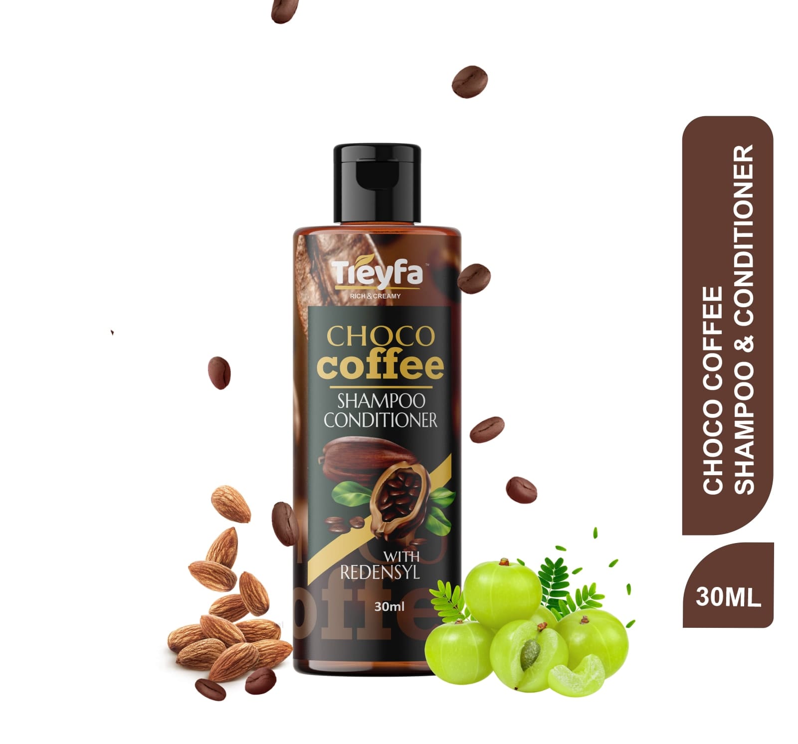 Treyfa Choco Coffee Shampoo & Conditioner 30ML thumbnail 1