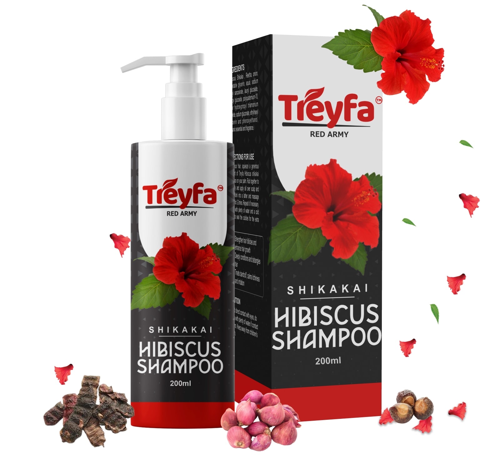 Herbal Hibiscus Shampoo for Hair Growth & Hair Fall Control 200ML 1