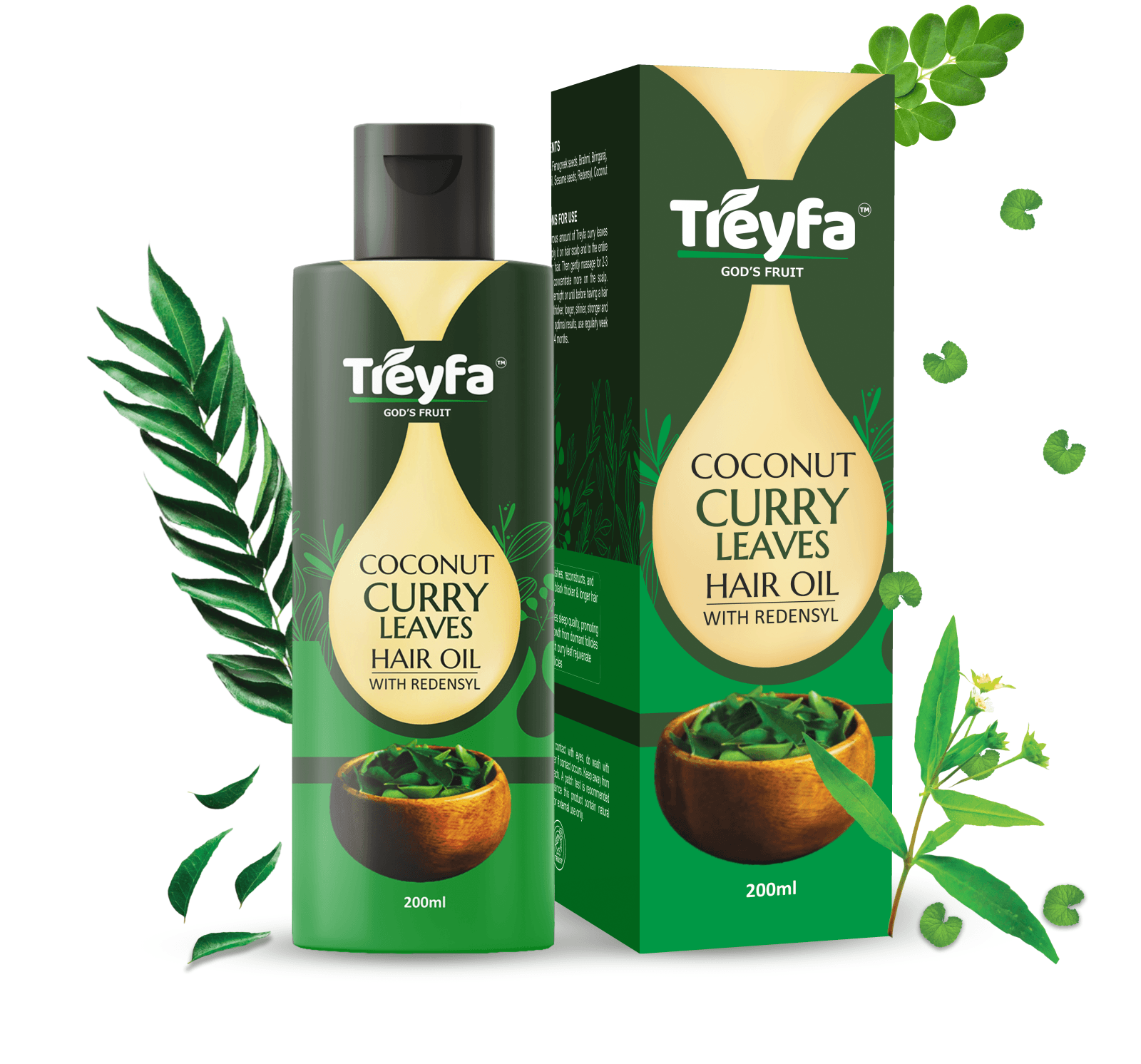 Nourishing Coconut Curry Leaves Hair Oil 200ML 1